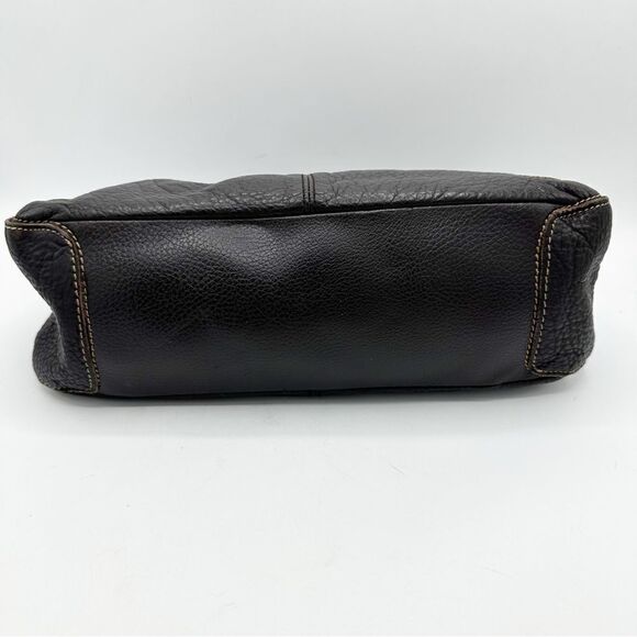 The Sak Boho Dark Brown Pebbled Leather Hobo Shoulder Bag Refurbished - Picture 10 of 13